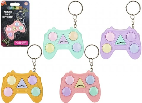 MEMORY GAME CONTROLLER raktų pakabukas, asort., 599126