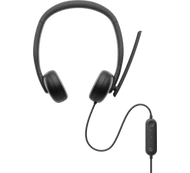 Dell | Headset | WH3024 | Built-in microphone | USB-C, USB-A | Black