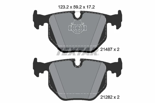 TEXTAR 2148703 Brake pad set