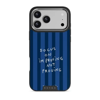Focus On - iPhone 17 Pro Max Case, Elite Dark (MagSafe) / Silver