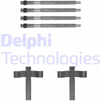 Priedų komplektas, diskinių stabdžių trinkelės DELPHI LX0707