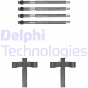 Priedų komplektas, diskinių stabdžių trinkelės DELPHI LX0707 kaina