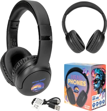 Dino World - Action World Headphone - Black