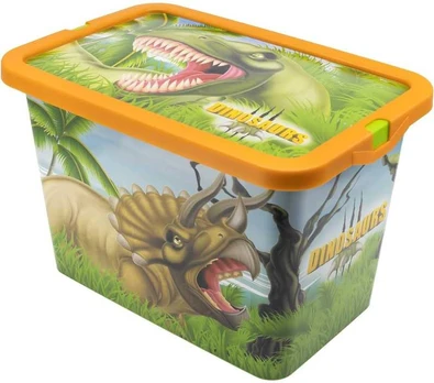 Dinozaurų laikymo dėžė, plastikinė, 7 l