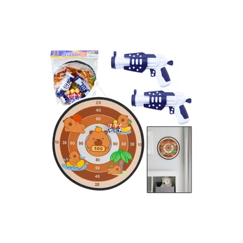 Lean Toys Capybara Dartboard Skill Game Velcro Balls Guns 73.5 cm