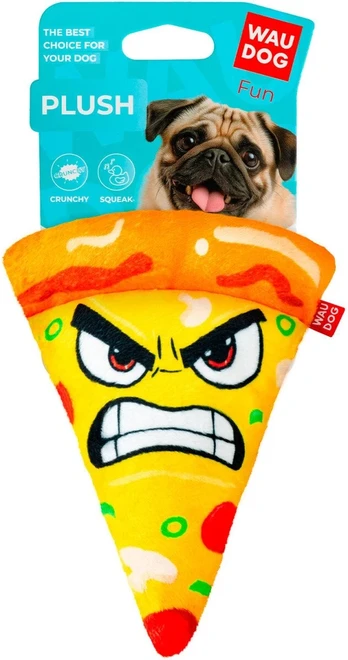 Collar WAU DOG žaislas šuniui Pliušinis PIZZA 16x22,5cm