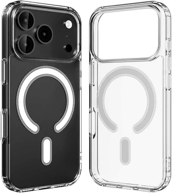 Dėklas Mercury Jelhard MagSafe do iPhone 17 Pro permatomas