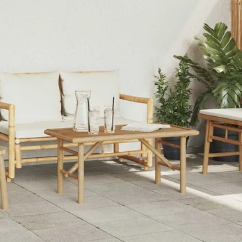 Kavos staliukas 90x50x43 cm Bambukas