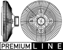 MAHLE CFC 209 000P Sankaba, radiatoriaus ventiliatorius