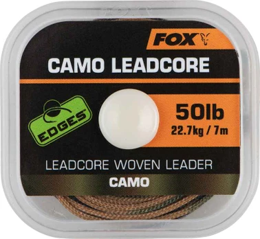 Pintas lyderis su švinine šerdimi Fox Camo Leadcore, 50 lb, 7 m