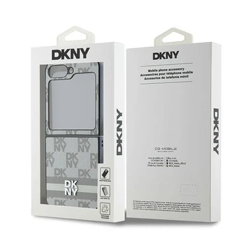 DKNY DKHCZF6PCPTSSE Z Flip6 F741 smėlio spalva|beige Chequered Pattern Printed Stripes