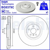 Stabdžių diskas DELPHI BG9379C kaina