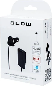 Blow automobilinis įkroviklis 4xUSB 9.6A kaina