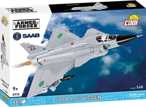 Cobi Klocki Blocks Saab AJ 37 Viggen 881 elements