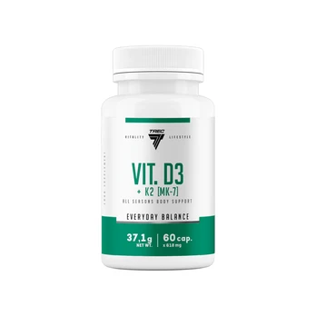 Vitamin capsules TREC VIT. D3+K2 (MK-7), 60 capsules