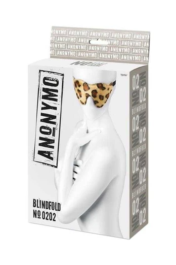 Toyfa Anonymo mask, PU leather, print, 26 cm