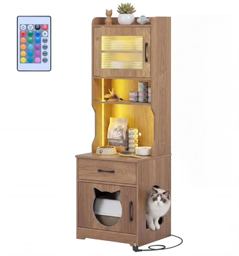 Kačių tualeto spintelė 50 x 45 x 152 cm