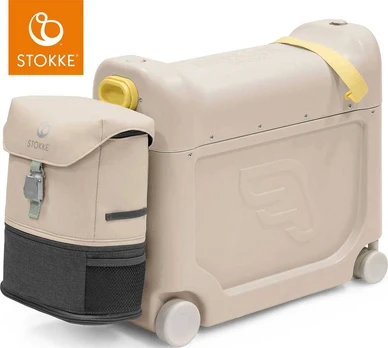 Stokke JetKids - komplektas kelioninis BedBox + Crew Backpack | Moonglow Baltas