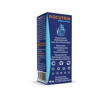 OCUTEIN oftalmologinis gelis RIBO HYAL, 10 ml