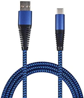 USB kabelis 2GO USB-A - USB-C 1 m mėlyna (795950)