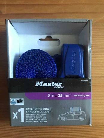 Master Lock Ratchet surišamas dirželis 5m mėlynas 4365EURDAT