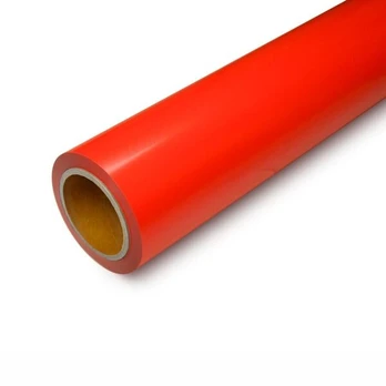 Vinilo plėvelė, matinė, oranžinė, plotis 1,23m