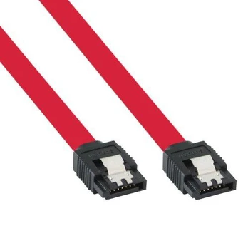 InLine SATA - SATA, 0,5 m, raudona (27305)
