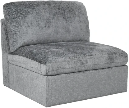 Home4You Modular sofa SAMOA 1-seater armless section, pilkas