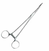 Priedas Jaxon Curved Foreceps 1330029, 23 cm, sidabro kaina