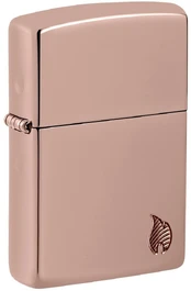Žiebtuvėlis Zippo Armor Flame Design 46401, rausvo aukso kaina