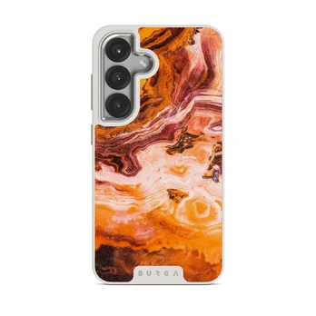 Pumpkin Spice - Orange Samsung Galaxy S25 Plus Case, Elite Light (Magnetic) / Silver