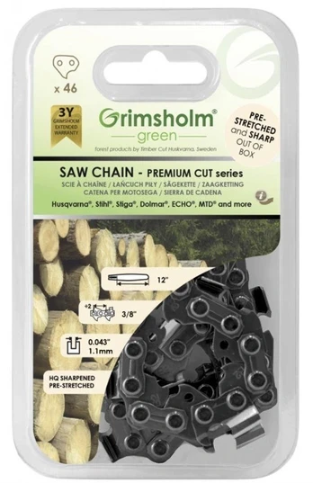SAW CHAIN PREMIUM CUT46 DL3/8"043"/1.1MM