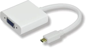 Adapteris MicroConnect Micro HDMI, VGA, balta