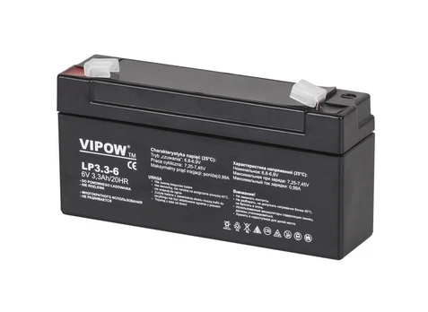 "vipow" gelio akumuliatorius 6v 3,3ah