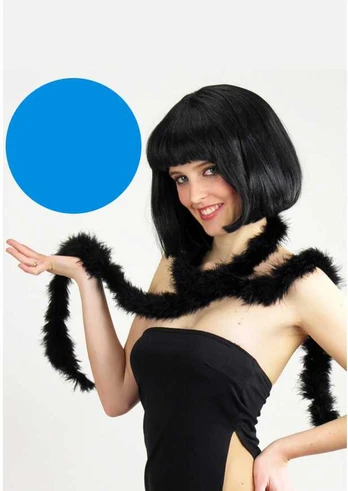 Marabou plunksnos 180cm mėlynos