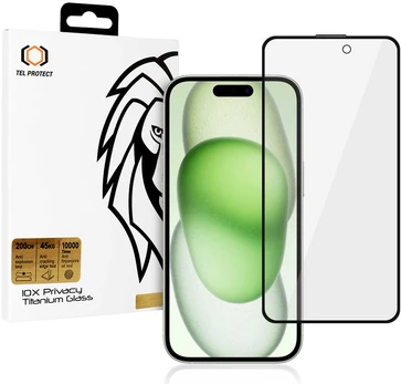 Apsauginis stiklas 10X Privacy Titanium skirtas Apple iPhone 16 Plus