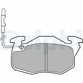 DELPHI LP0490 Brake pad set