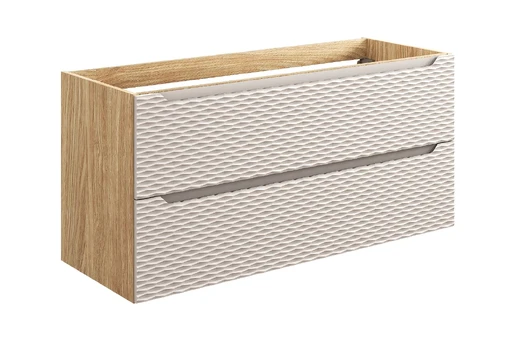 Vonios spintelė COMAD Ocean Cream 82-120-2S, ąžuolo/smėlio