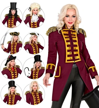 Moteriškas „BURGUNDY PARADE COAT“ paltas