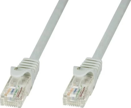 Patchcord Rj45 Cat 6 Utp 1m pilkas Cca