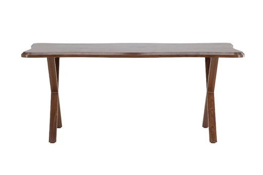 Fiona Dining Table 180x90x75 cm - MDF with Walnut 3D Paper