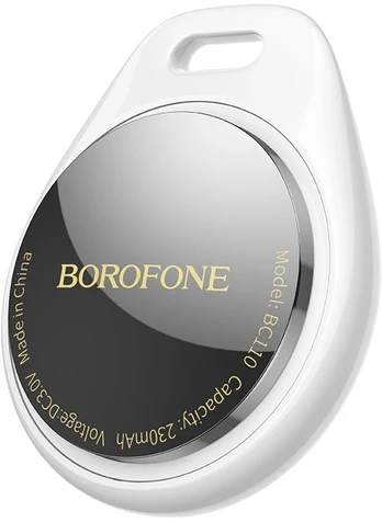 Borofone daiktų ieškiklis tracker BC110 Find dual (Dual Apple & Android) baltos spalvos