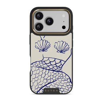 Marine Muse - iPhone 17 Pro Case, Elite Dark (MagSafe) / Gold