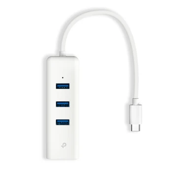 TP-LINK UE330C USB 3.0 Type-C to Gigabit Ethernet Network Adapter with 3-Port USB 3.0 Type-A Hub