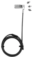 DICOTA Universal Security Cable Lock,3 Exchangeable heads fits all slots, combination