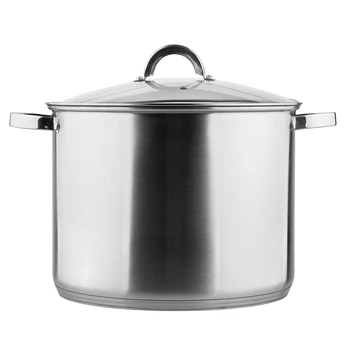 Altomdesign puodas su stikliniu dangčiu Fabio, 15 l