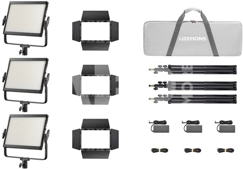 Godox LP400R K3 Black Litemons RGB LED Light Panel 3 light kit