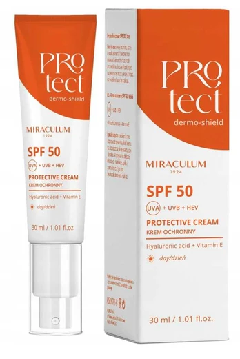 Miraculum „Dermo-Shield Protect“ apsauginis kremas SPF 50, 30 ml