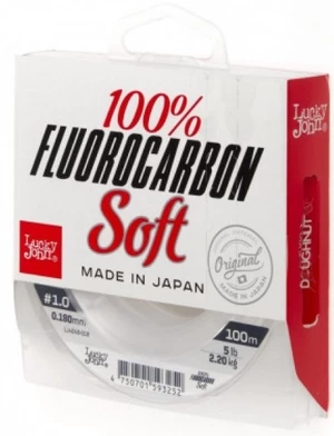Valas Lucky John Fluorocarbon Soft, 10000 cm, 0.02 cm, skaidri