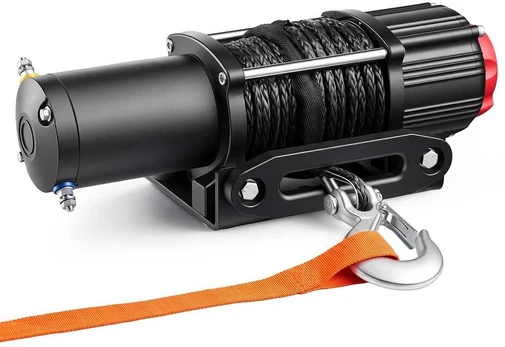 12V gervė ATV/UTV su sintetiniu lynu